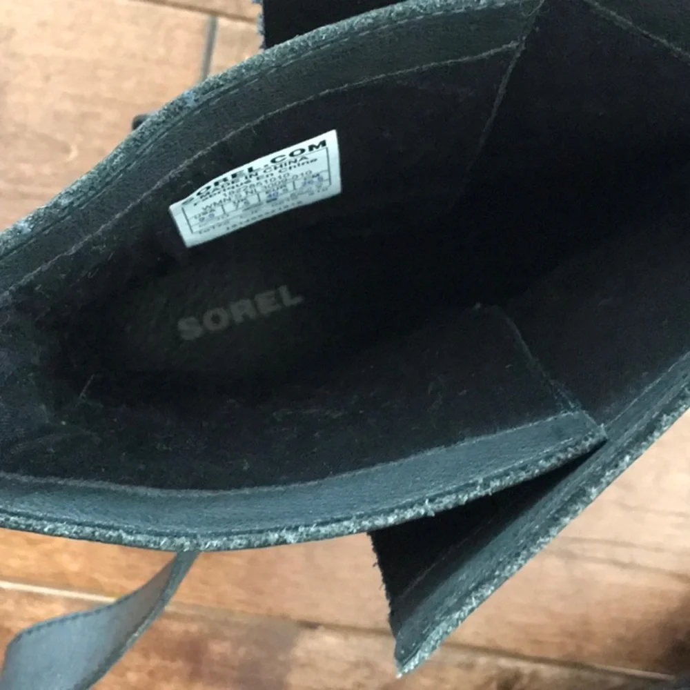 Sorel Phoenix Leather Boots- Black- Size 9.5 - Picture 8 of 10